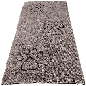 Grey Dog Doormat Runner